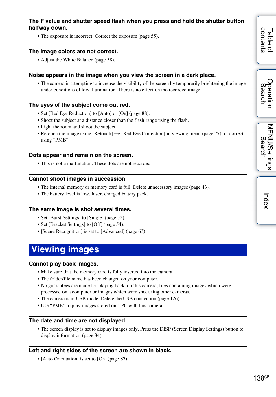 Viewing images | Sony DSC-HX5V User Manual | Page 138 / 160