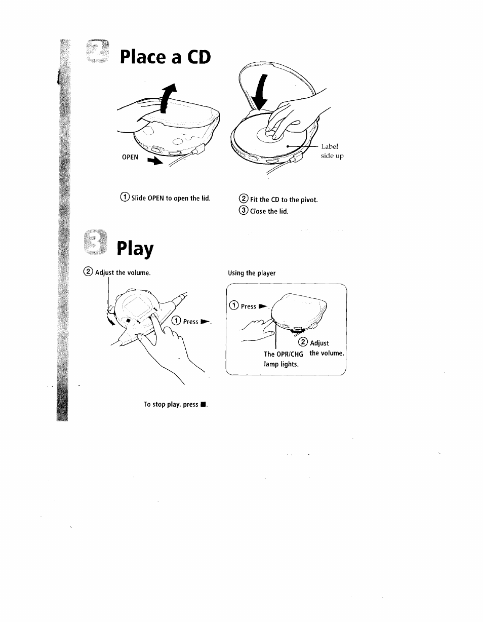 Play | Sony D-E905 User Manual | Page 4 / 19