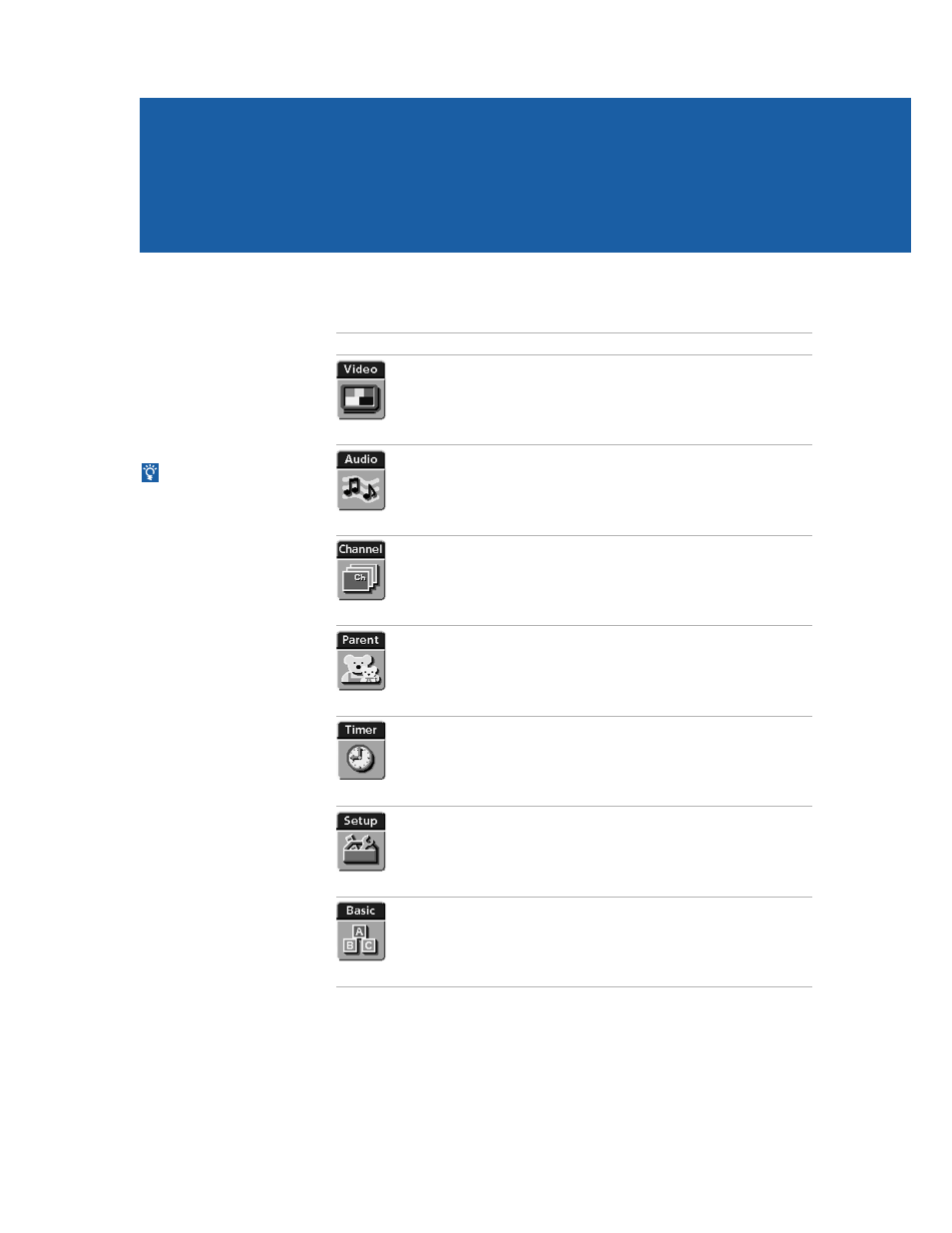Using the menus, Overview | Sony wega KV-36FS16 User Manual | Page 31 / 60