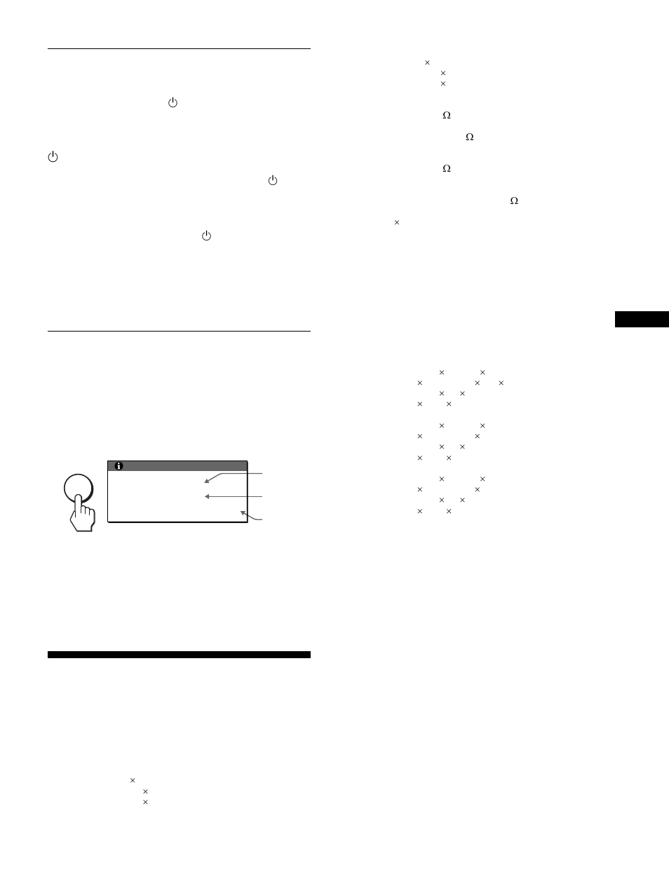 Fonction d’autodiagnostic, Affichage des informations du moniteur, Spécifications | Sony SDM-X93 User Manual | Page 9 / 16