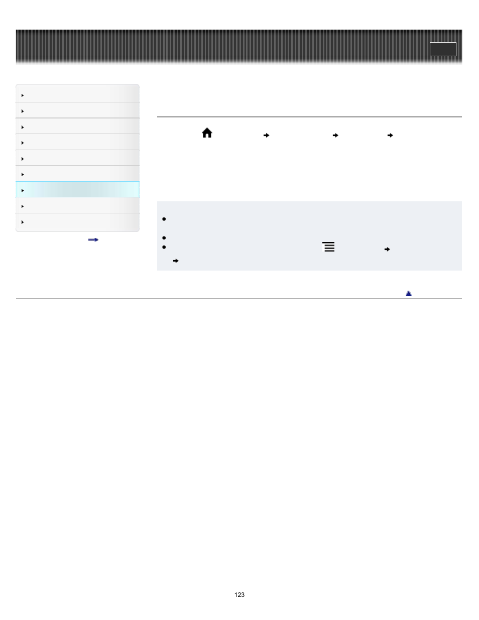 Editing an existing memo | Sony PRS-T2BC User Manual | Page 123 / 175