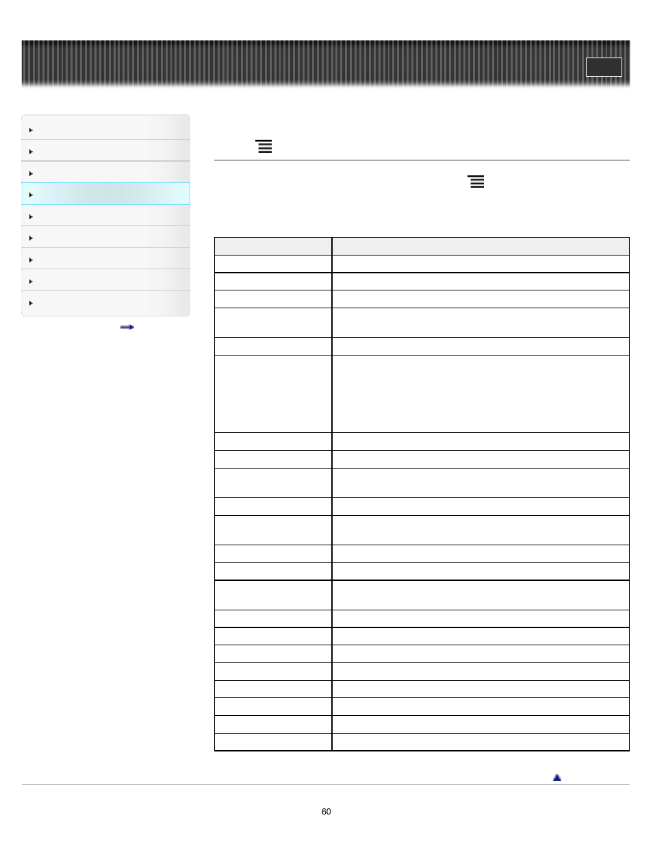 Using (menu) items | Sony PRS-T2BC User Manual | Page 60 / 175