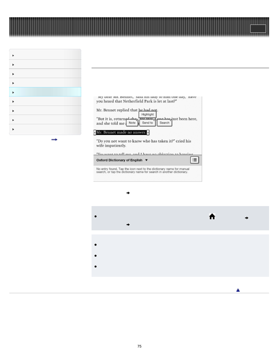 Sony PRS-T2BC User Manual | Page 75 / 175