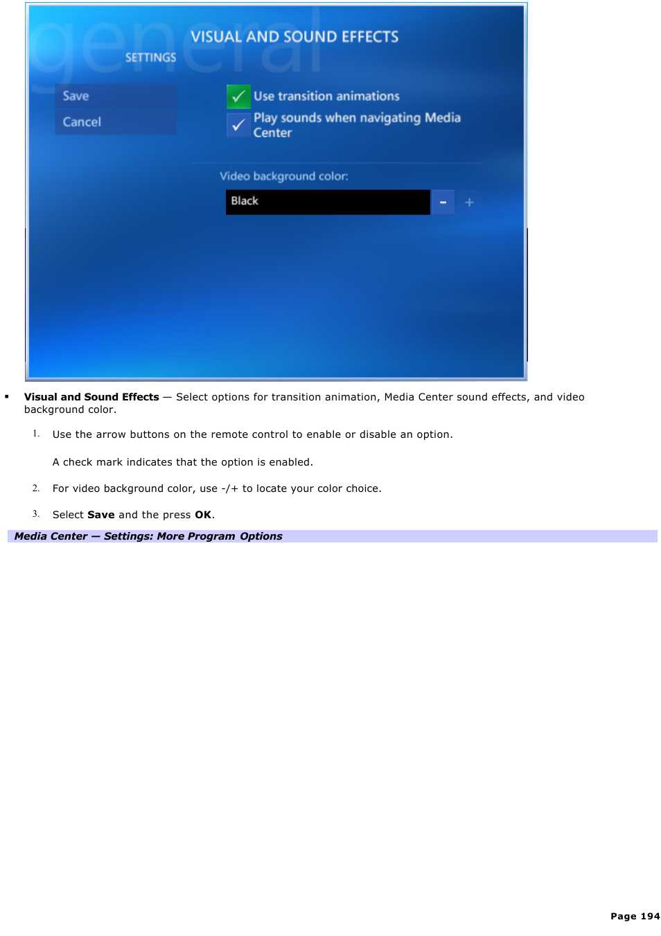 Sony VGC-RA940G User Manual | Page 194 / 271
