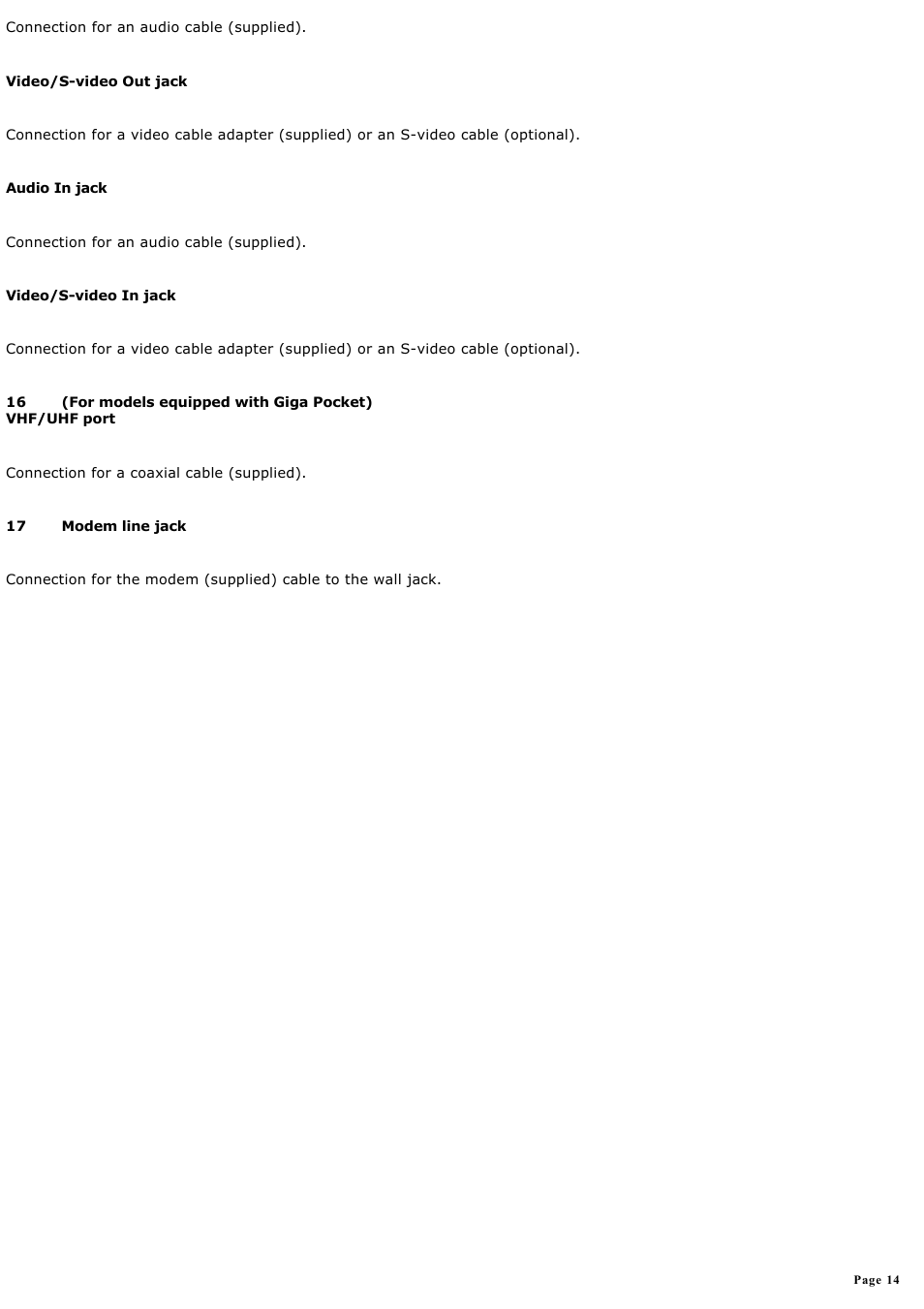 Sony PCV-RX861 User Manual | Page 14 / 119