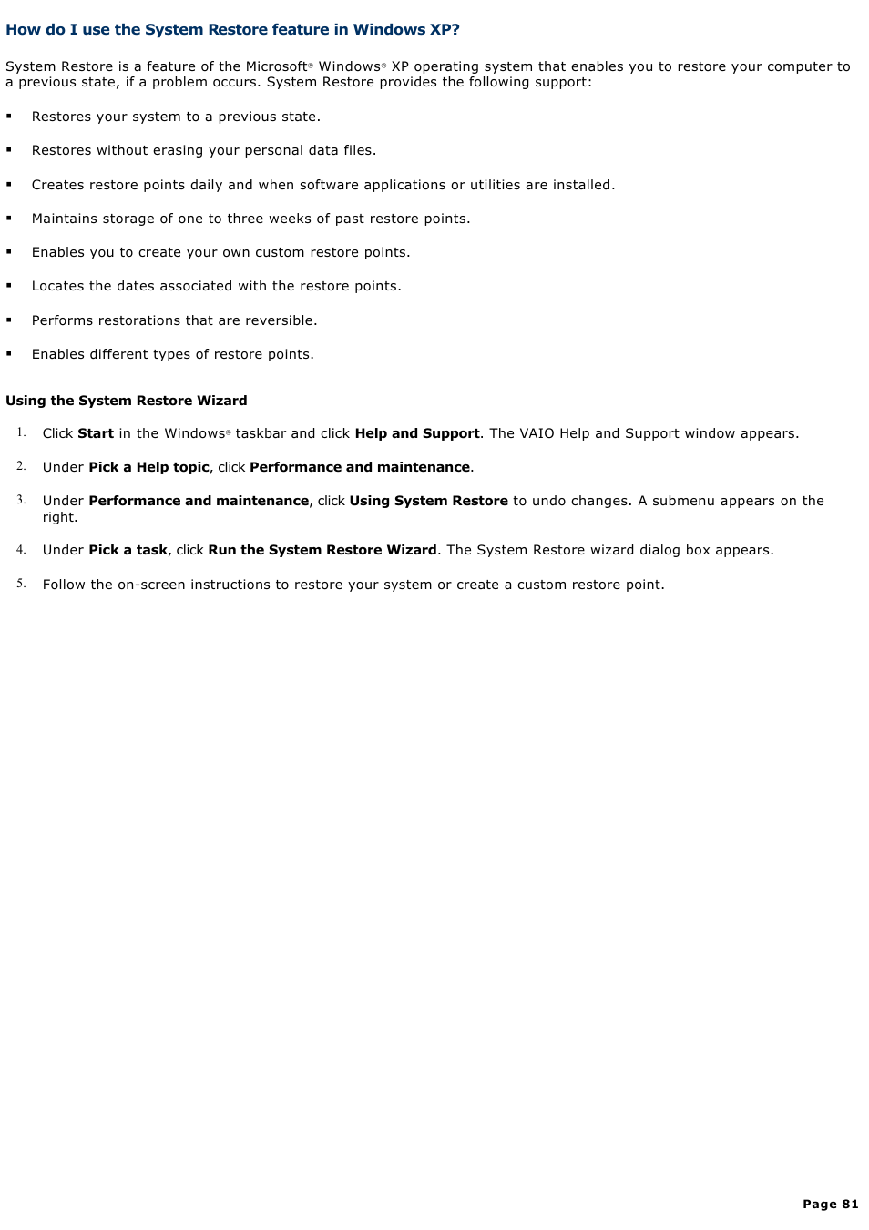 Sony PCV-RX861 User Manual | Page 81 / 119