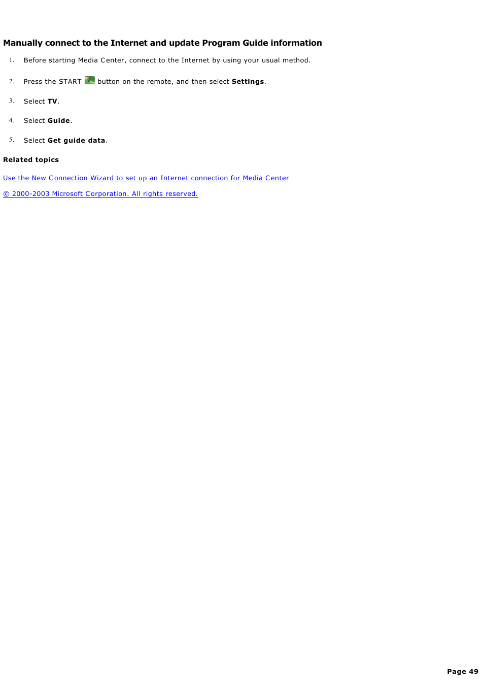 Sony PCV-RZ49G User Manual | Page 49 / 459