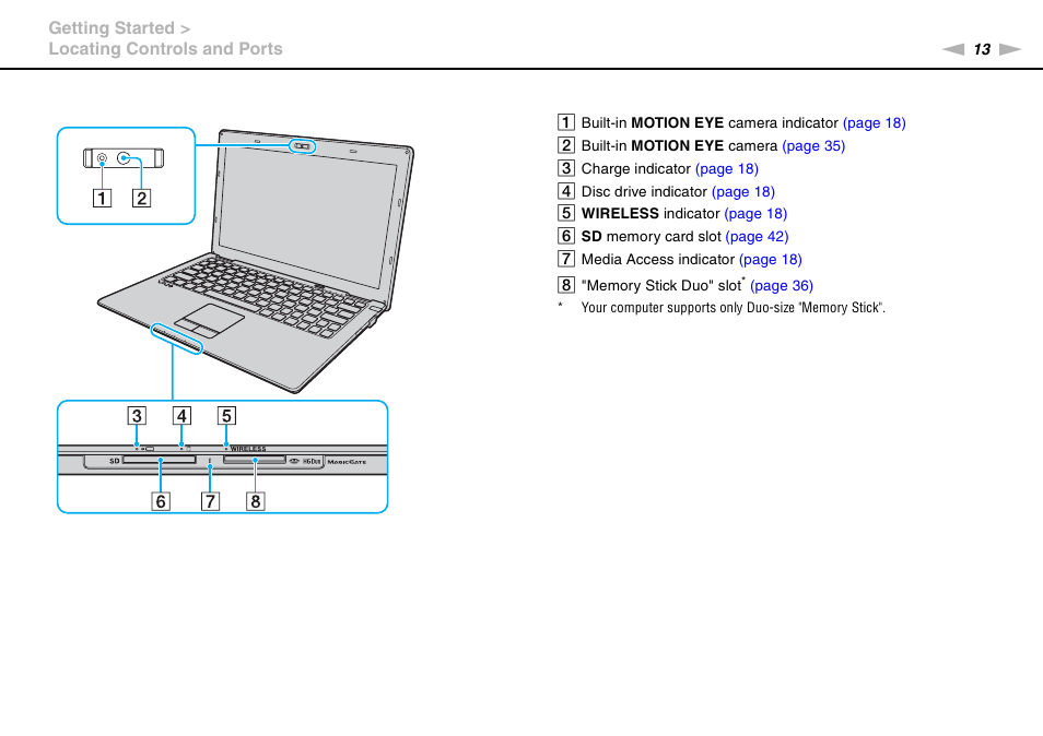Sony VPCX111KX User Manual | Page 13 / 132