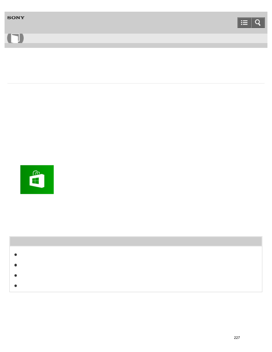 Installing apps from windows store, You can install apps from windows store, User guide | Sony SVF15N17CXS User Manual | Page 247 / 480