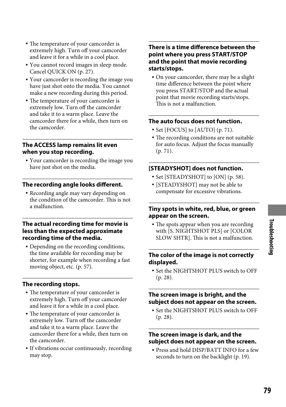 Sony DCR-SR46BDL User Manual | Page 79 / 108