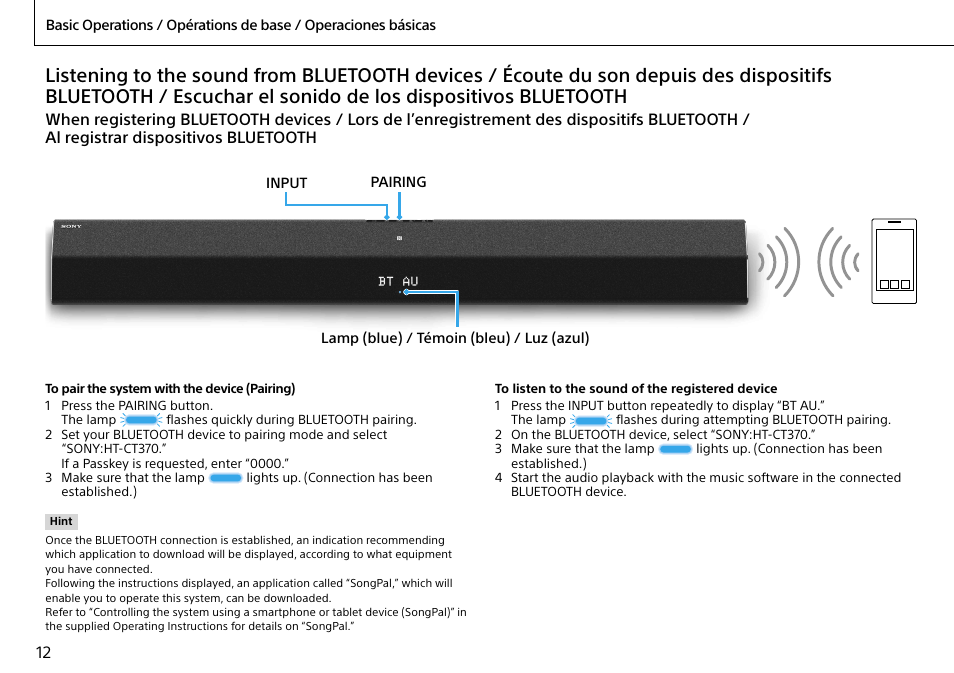 Sony HT-CT370 User Manual | Page 12 / 16