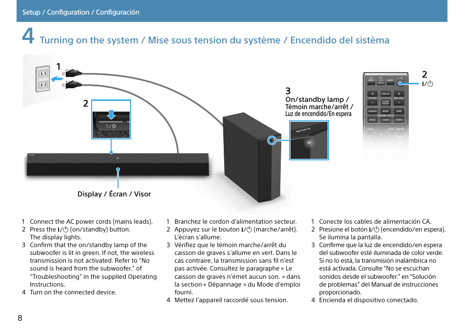 Sony HT-CT370 User Manual | Page 8 / 16