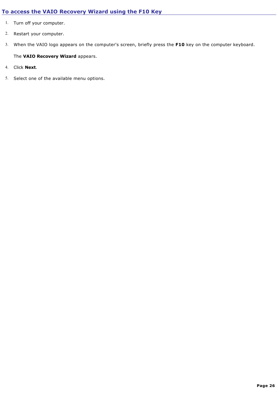 Sony VGN-T340P User Manual | Page 26 / 49