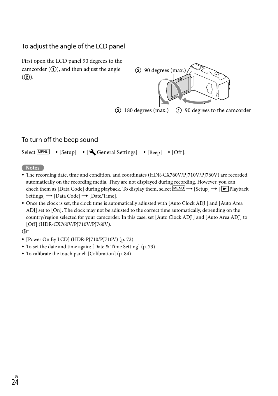 Sony HDR-PJ710V User Manual | Page 24 / 191