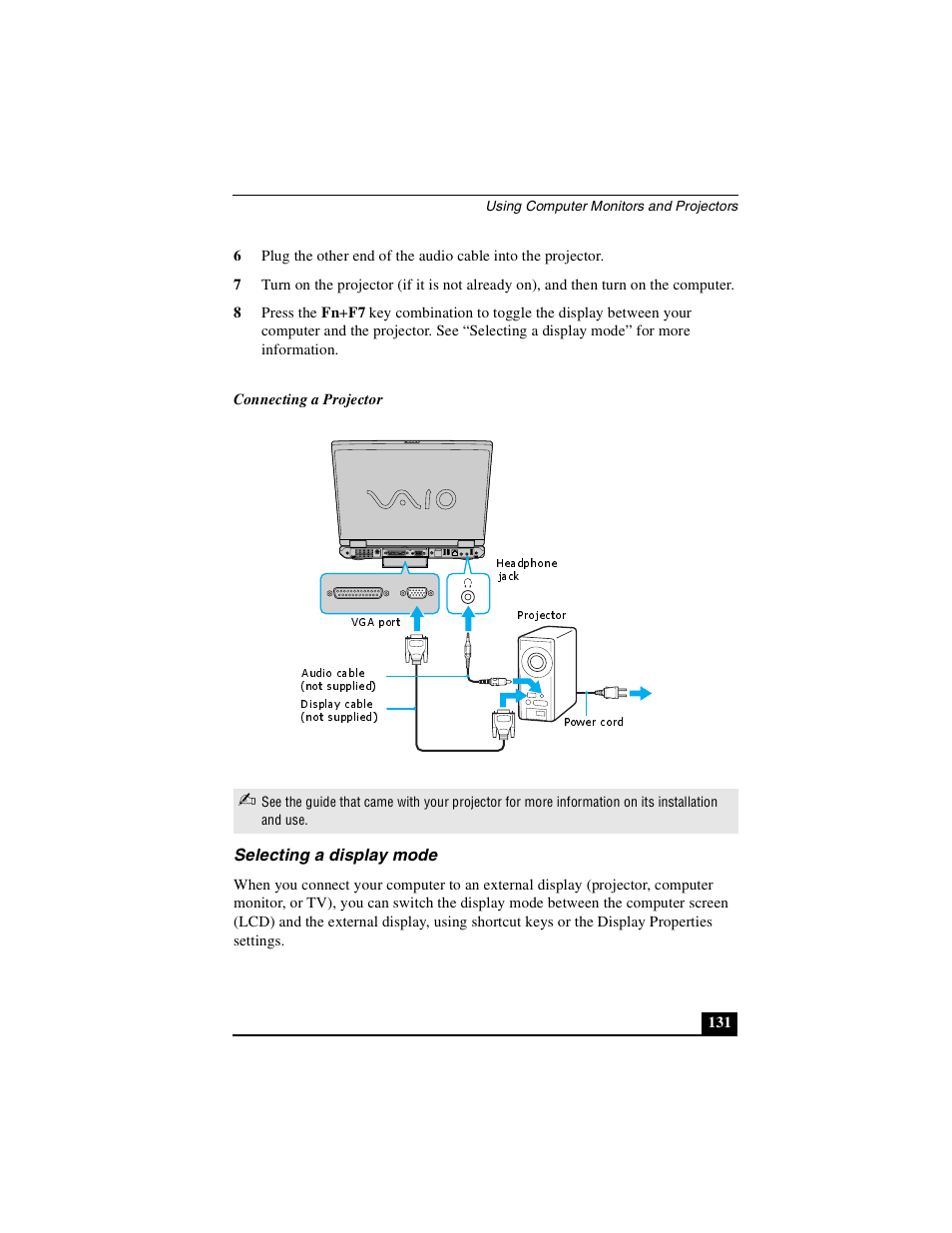 Selecting a display mode | Sony PCG-GRS100 User Manual | Page 131 / 208
