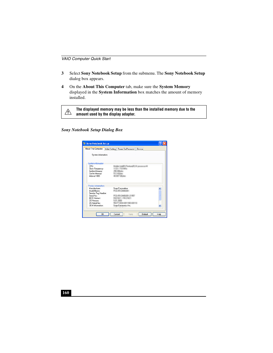 Sony PCG-GRS100 User Manual | Page 160 / 208
