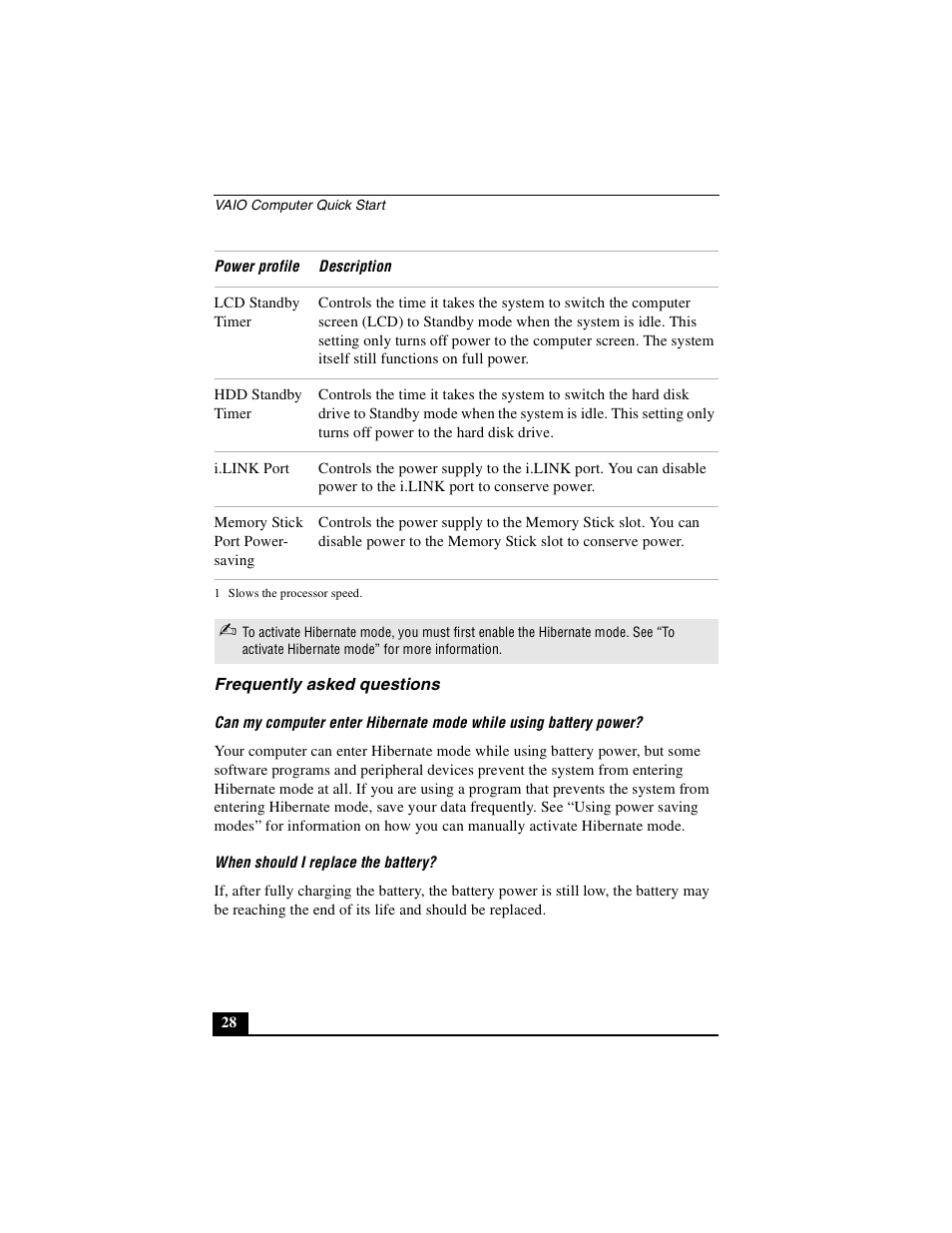 Frequently asked questions | Sony PCG-GRS100 User Manual | Page 28 / 208