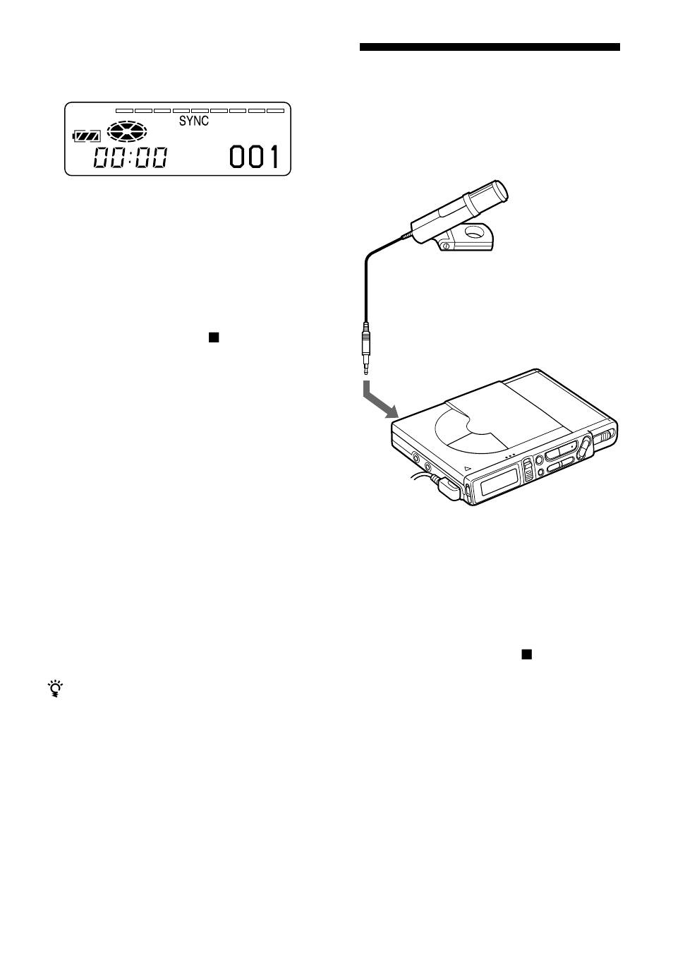 Recording from a microphone, 12 recording from a microphone | Sony MZ-R37 User Manual | Page 12 / 40