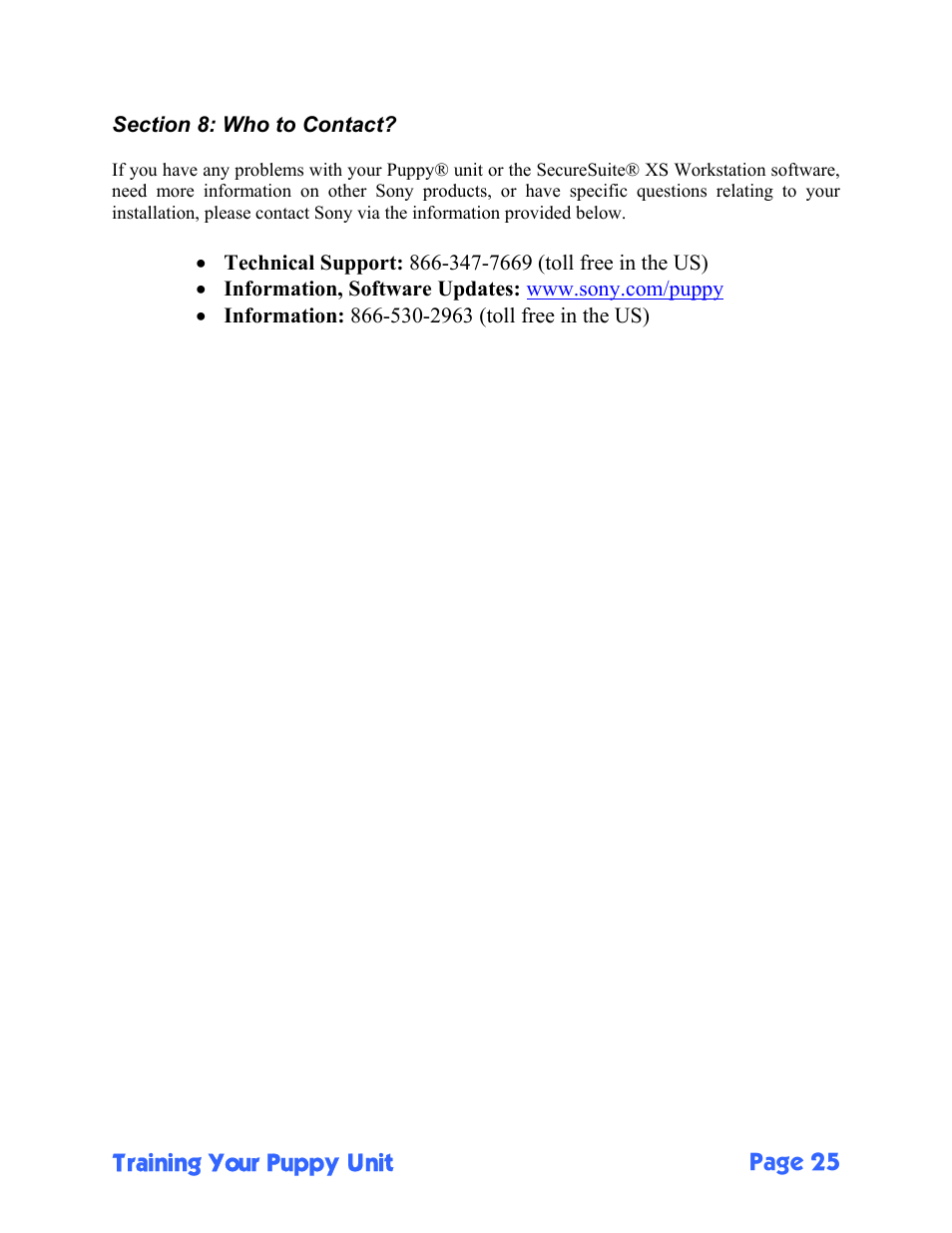 Sony FIU-900 User Manual | Page 25 / 25