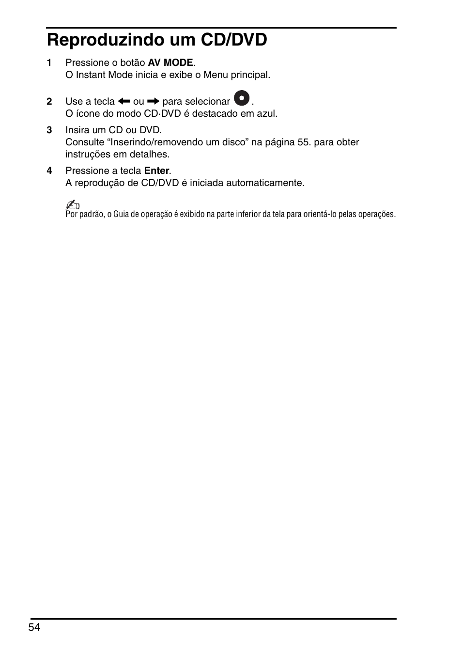 Reproduzindo um cd/dvd | Sony VGN-FZ250E User Manual | Page 56 / 68
