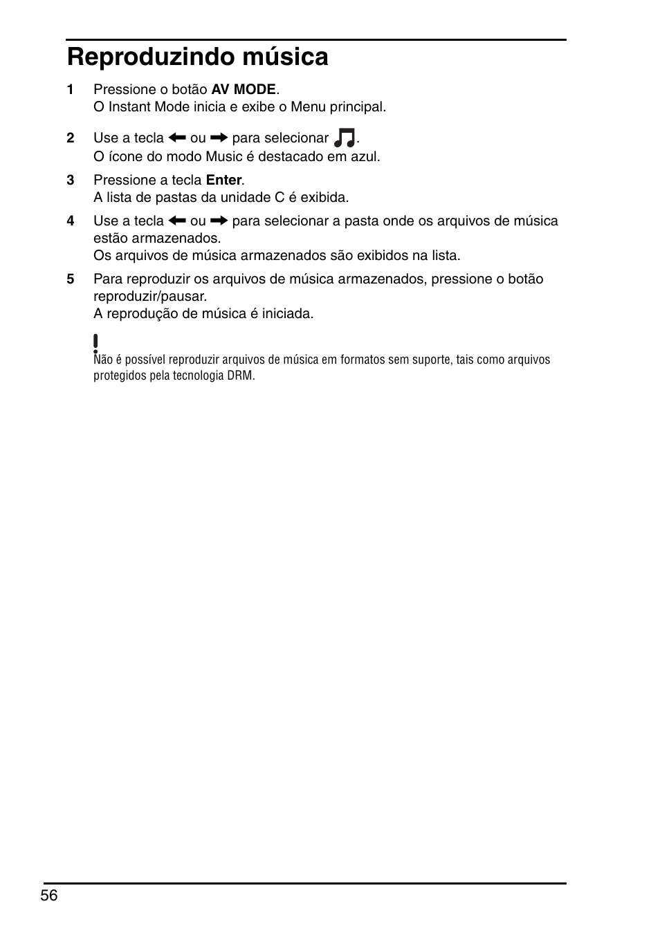 Reproduzindo música | Sony VGN-FZ250E User Manual | Page 58 / 68