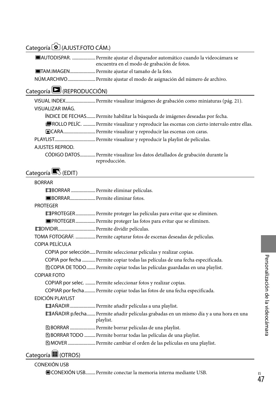 Sony DCR-SX83 User Manual | Page 109 / 124