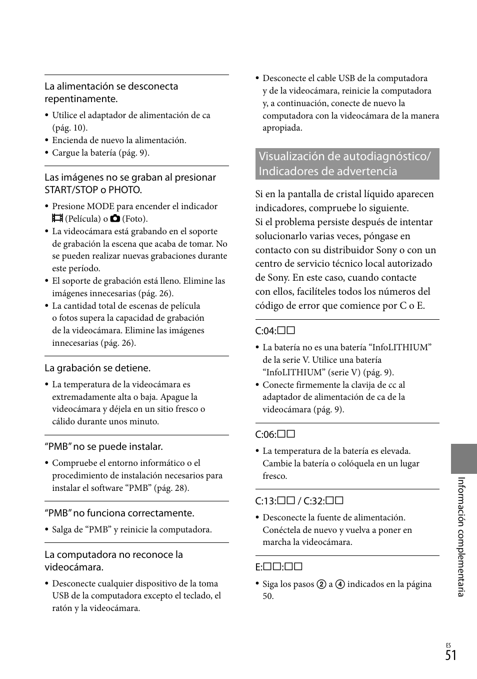 Sony DCR-SX83 User Manual | Page 113 / 124