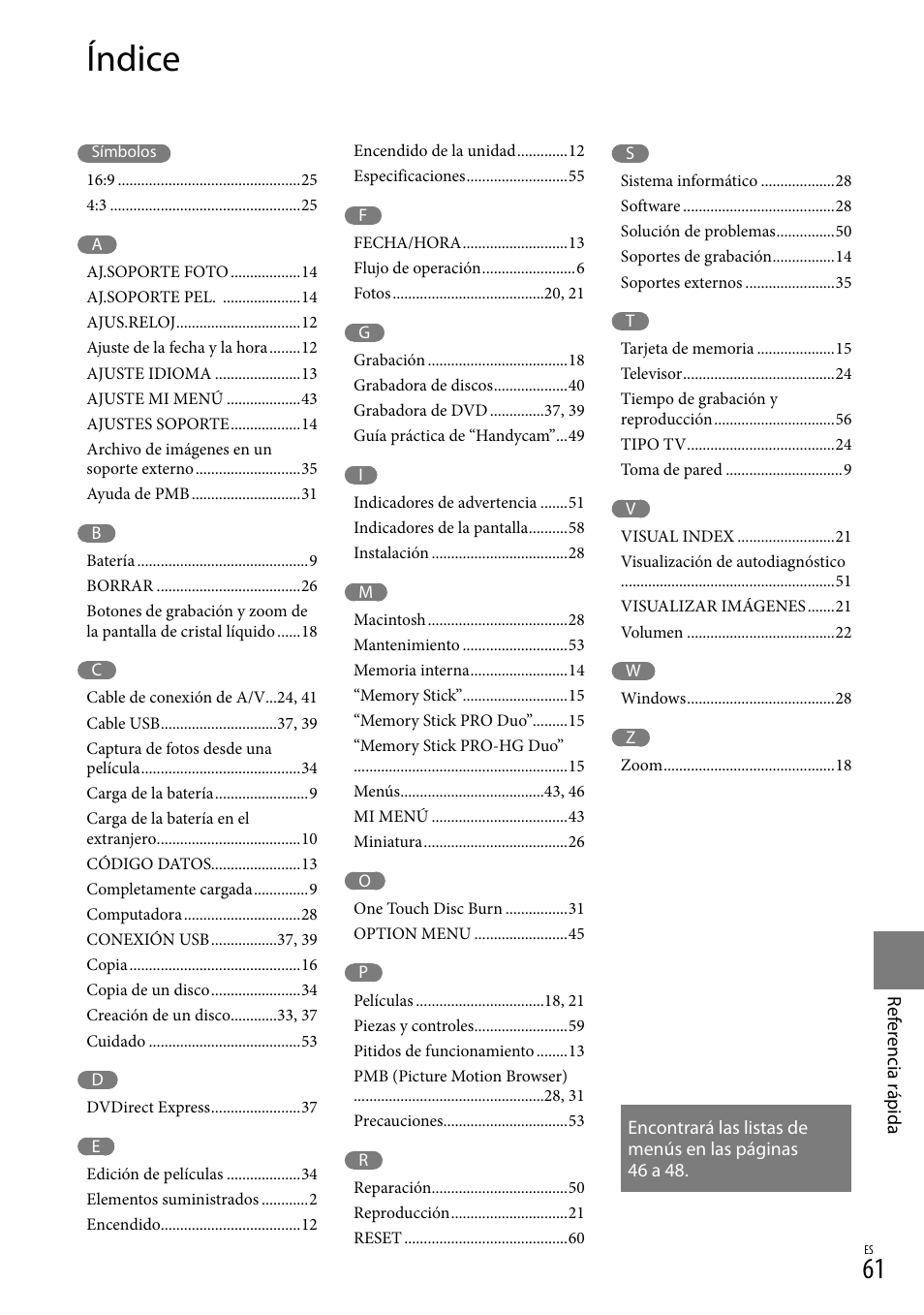 Índice | Sony DCR-SX83 User Manual | Page 123 / 124