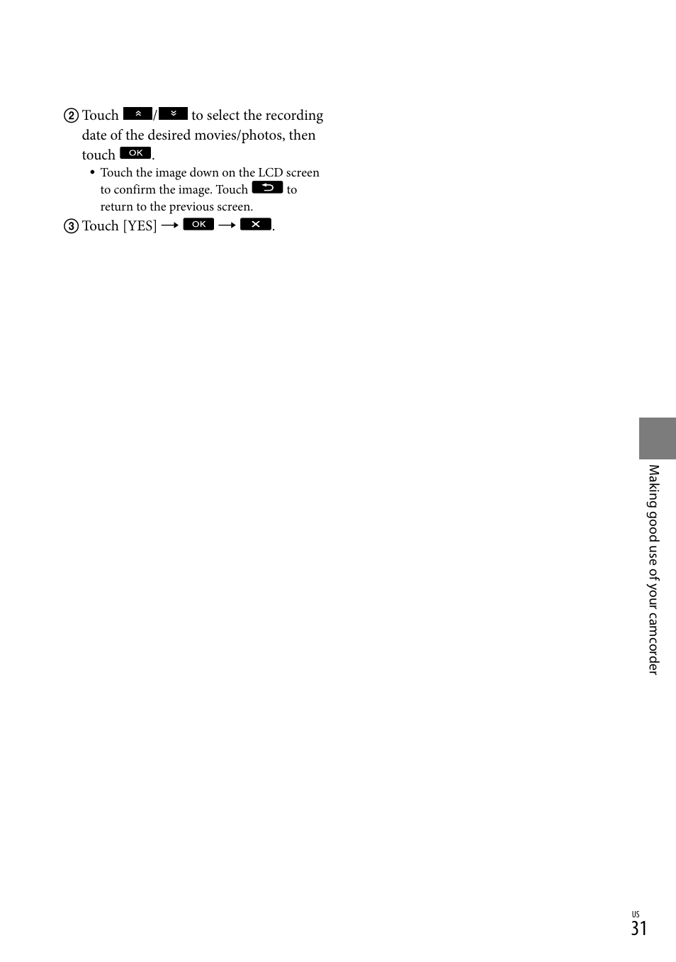 Sony DCR-SX83 User Manual | Page 31 / 124