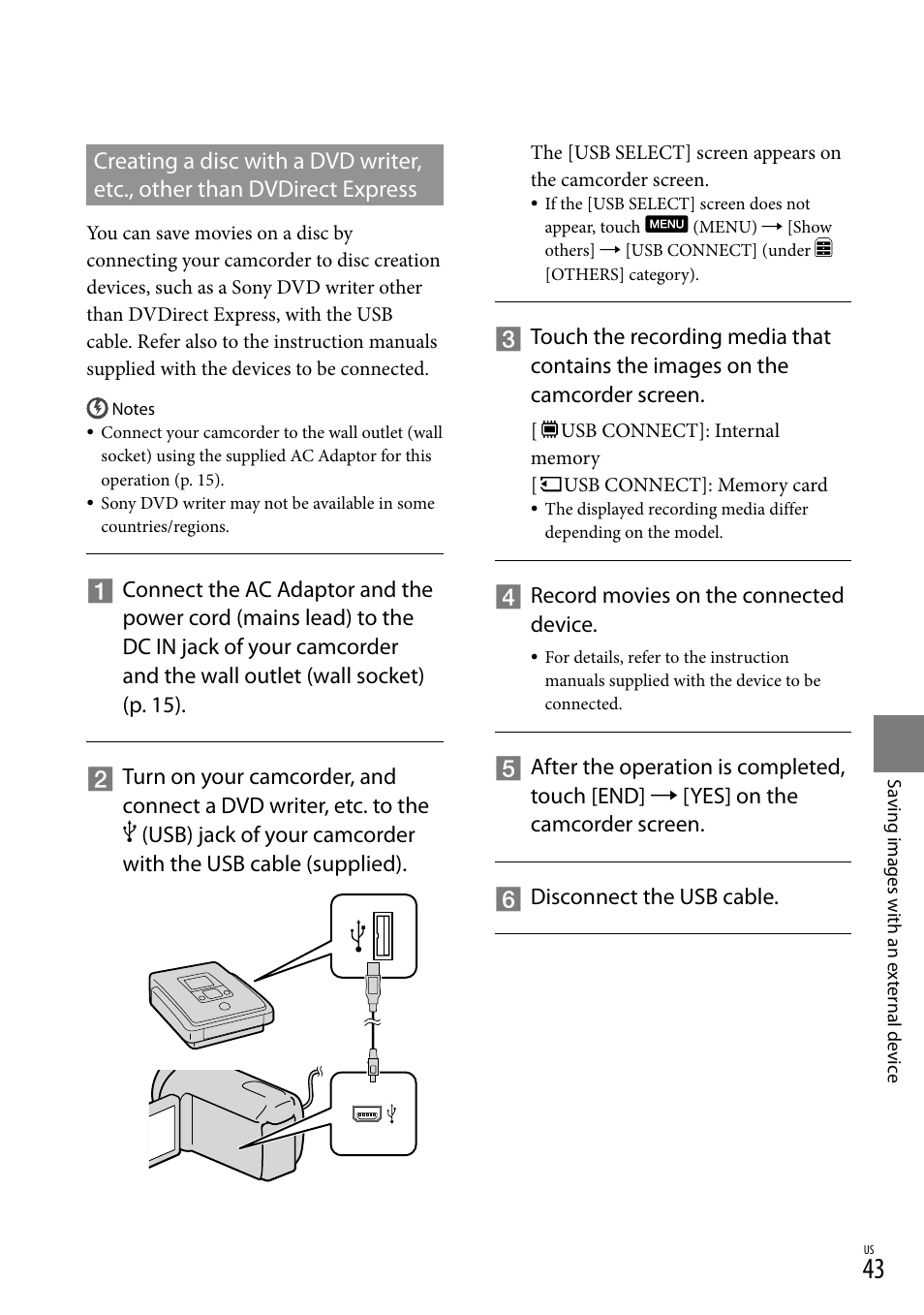 Sony DCR-SX83 User Manual | Page 43 / 124