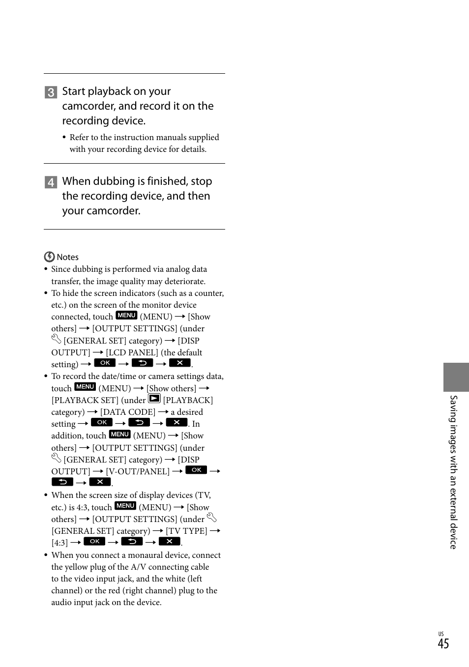 Sony DCR-SX83 User Manual | Page 45 / 124