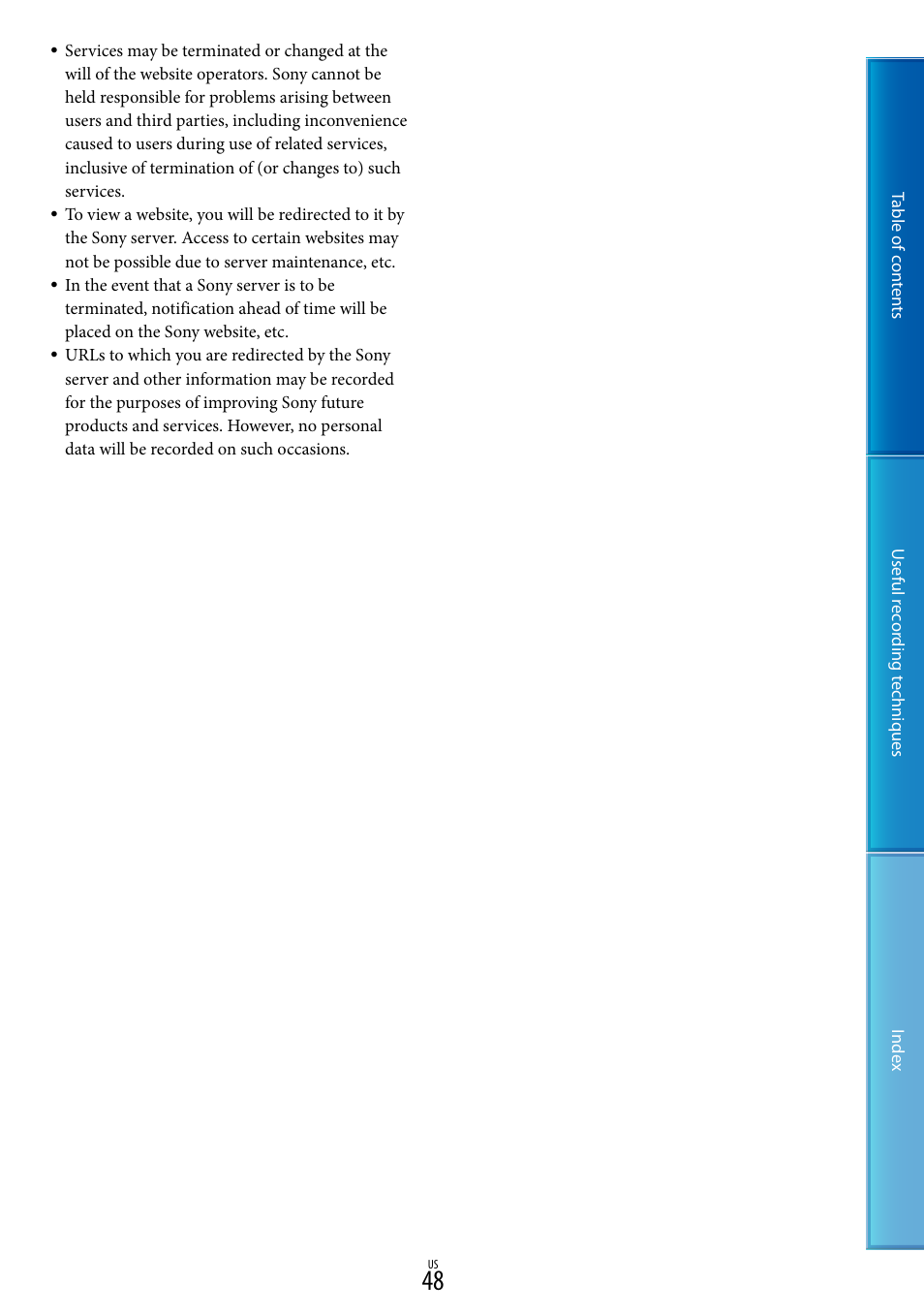 Sony DCR-SX85 User Manual | Page 48 / 98