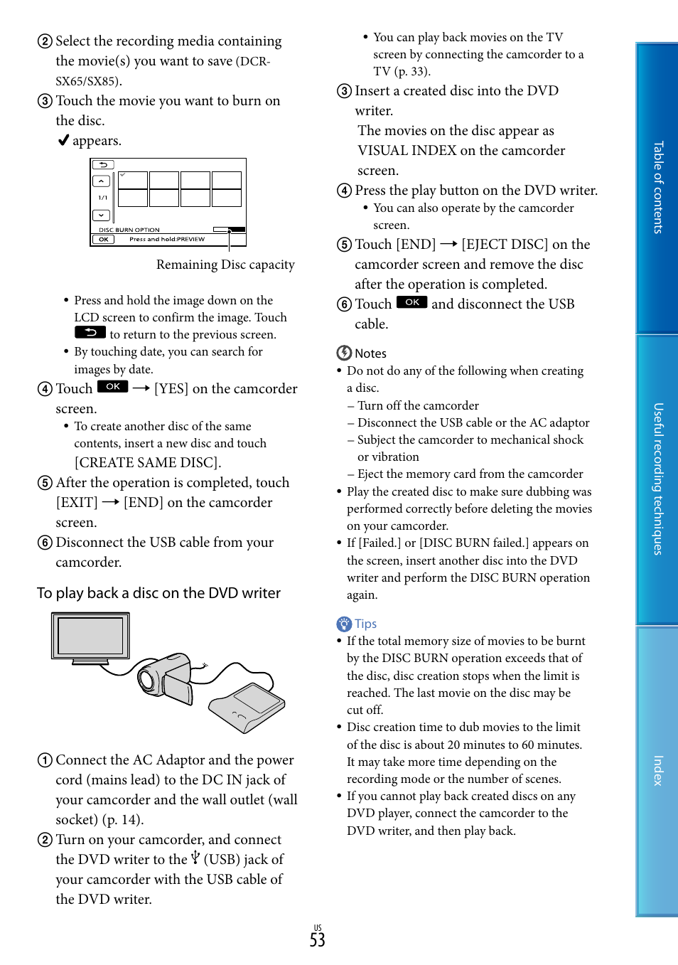 Sony DCR-SX85 User Manual | Page 53 / 98