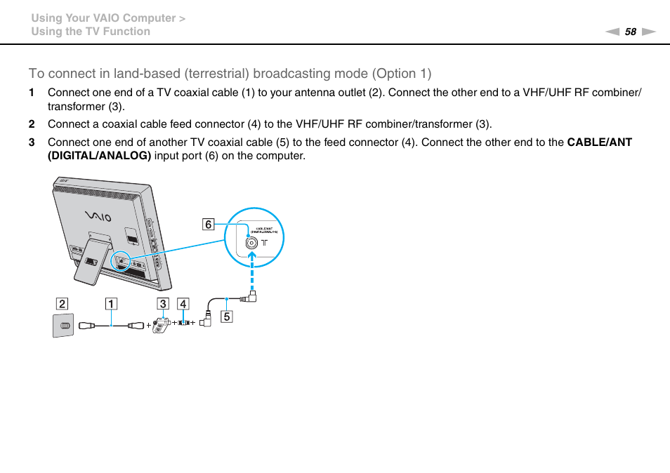 Sony VPCL112GX User Manual | Page 58 / 164