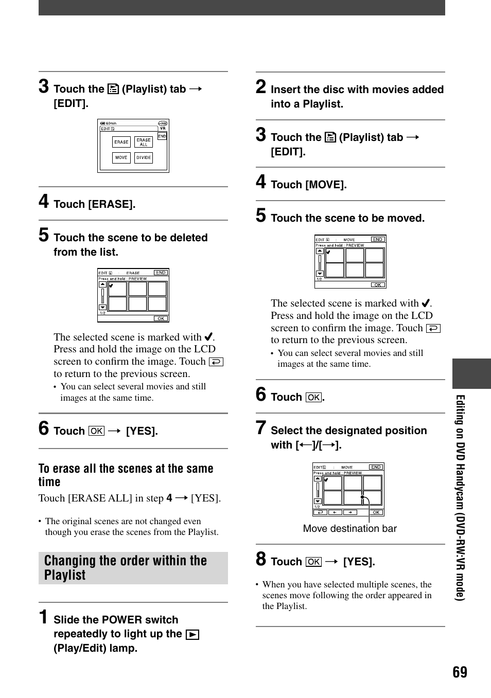 Sony DCR-DVD7 User Manual | Page 69 / 112