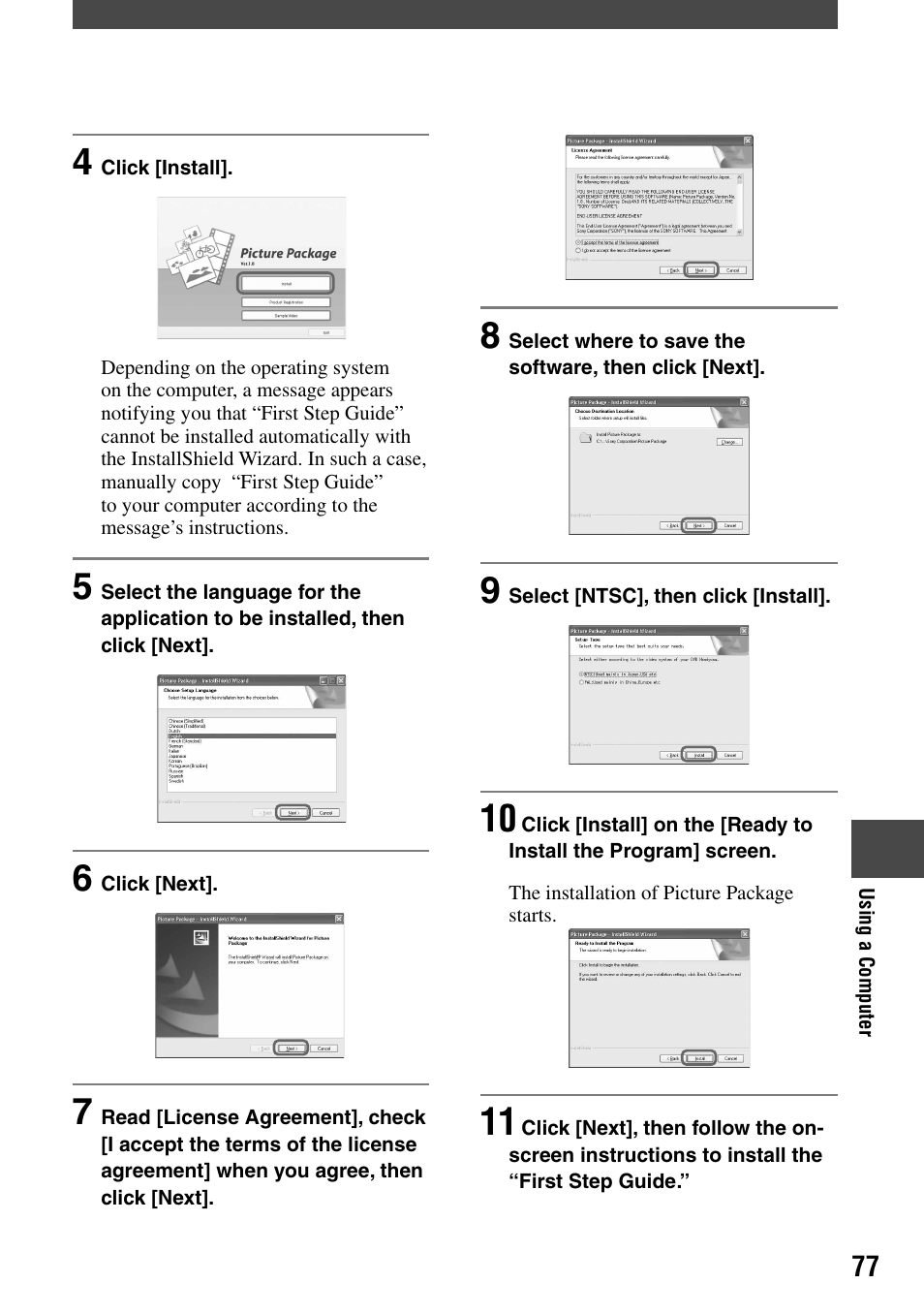 Sony DCR-DVD7 User Manual | Page 77 / 112