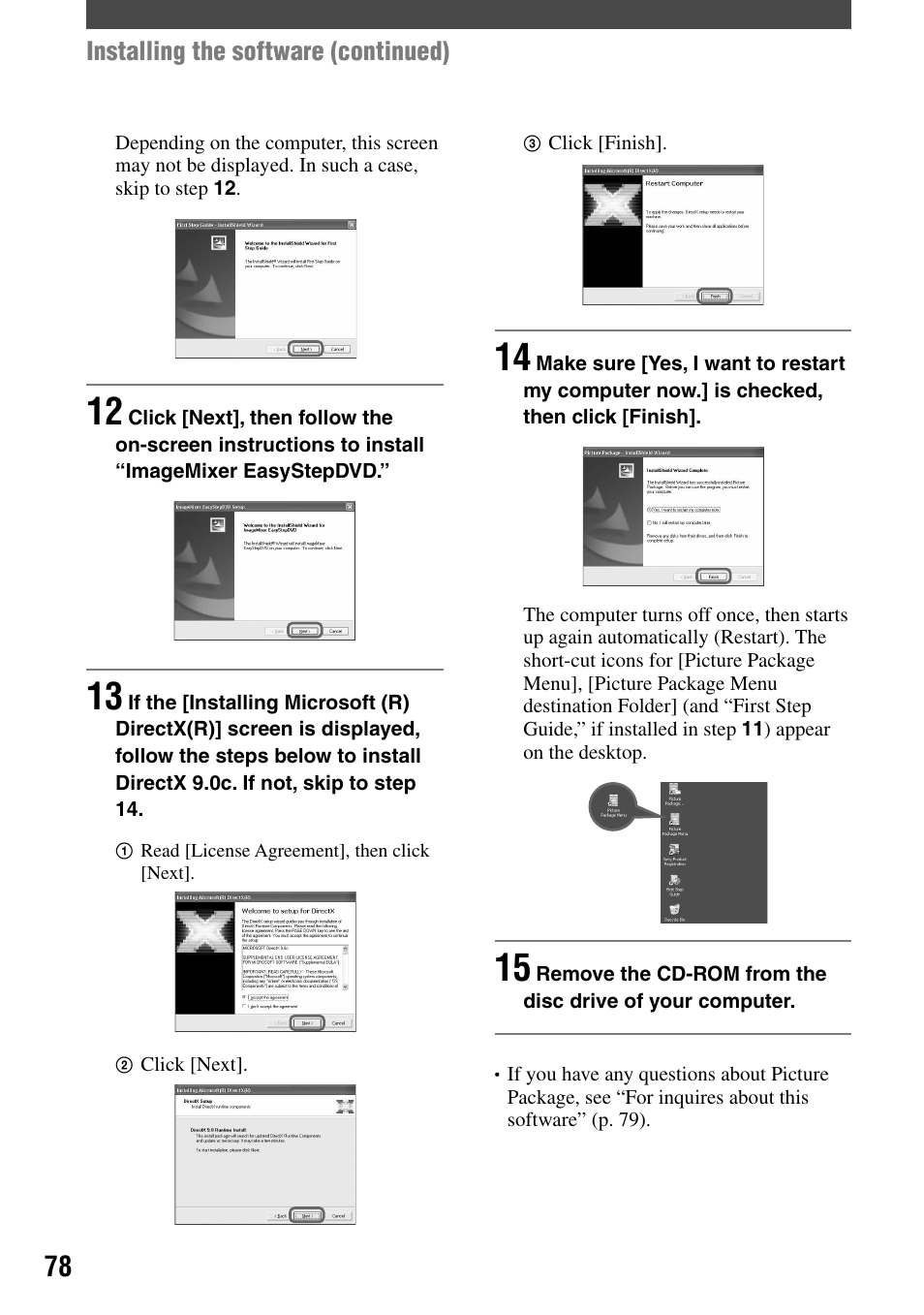Sony DCR-DVD7 User Manual | Page 78 / 112