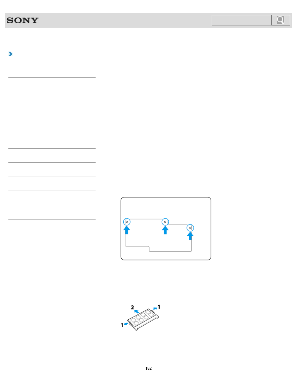 Adding and removing memory modules, Details, How to use | Sony SVE11125CXB User Manual | Page 182 / 361