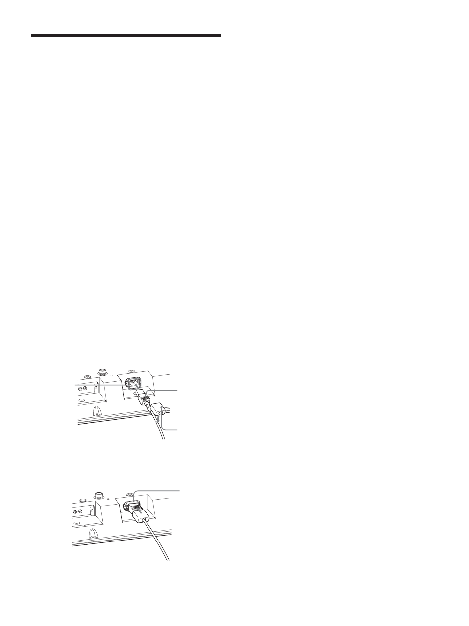 Raccordements, Raccordement des haut-parleurs, Raccordement de la prise d’alimentation secteur | Sony PFM-42X1S User Manual | Page 123 / 376