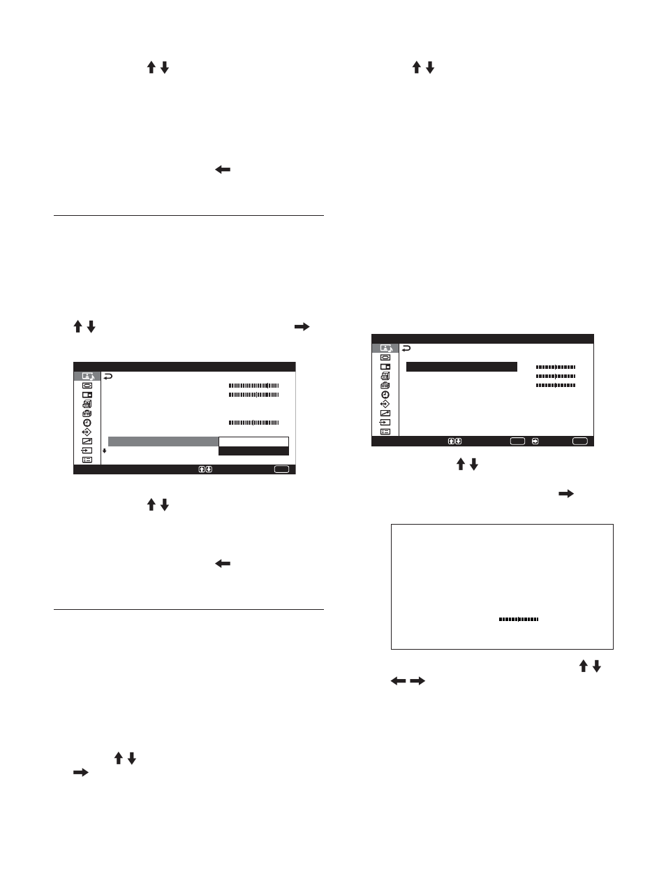 Image dynamique, Temp. couleur | Sony PFM-42X1S User Manual | Page 140 / 376