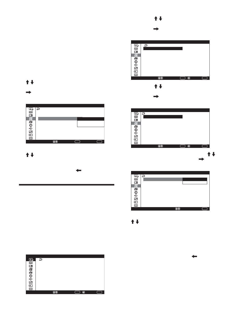 Réglage de la matrice de couleurs | Sony PFM-42X1S User Manual | Page 154 / 376