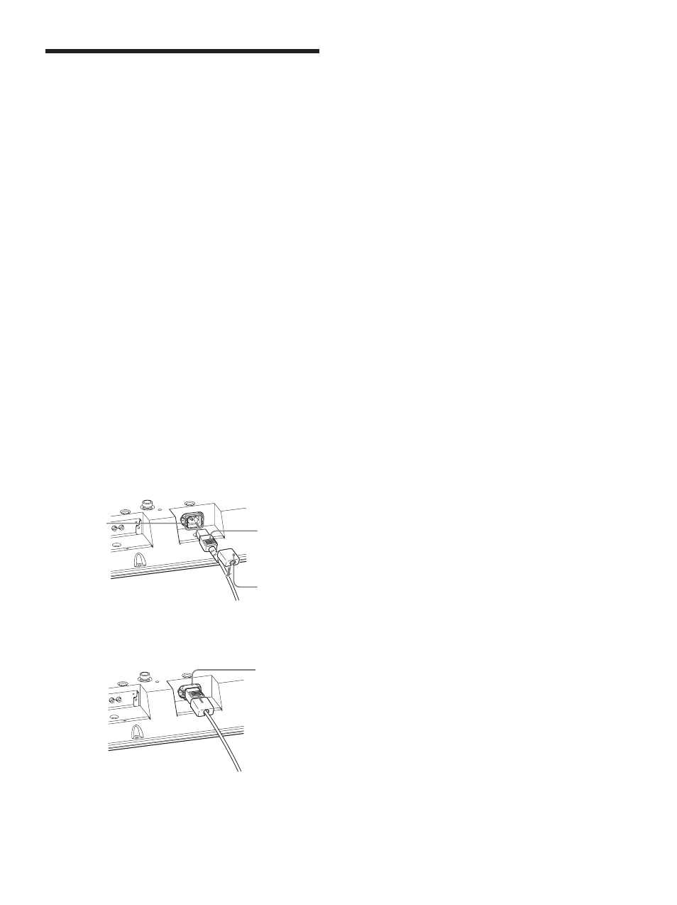 Anschließen des monitors, Anschließen der lautsprecher, Anschließen des netzkabels | Sony PFM-42X1S User Manual | Page 177 / 376