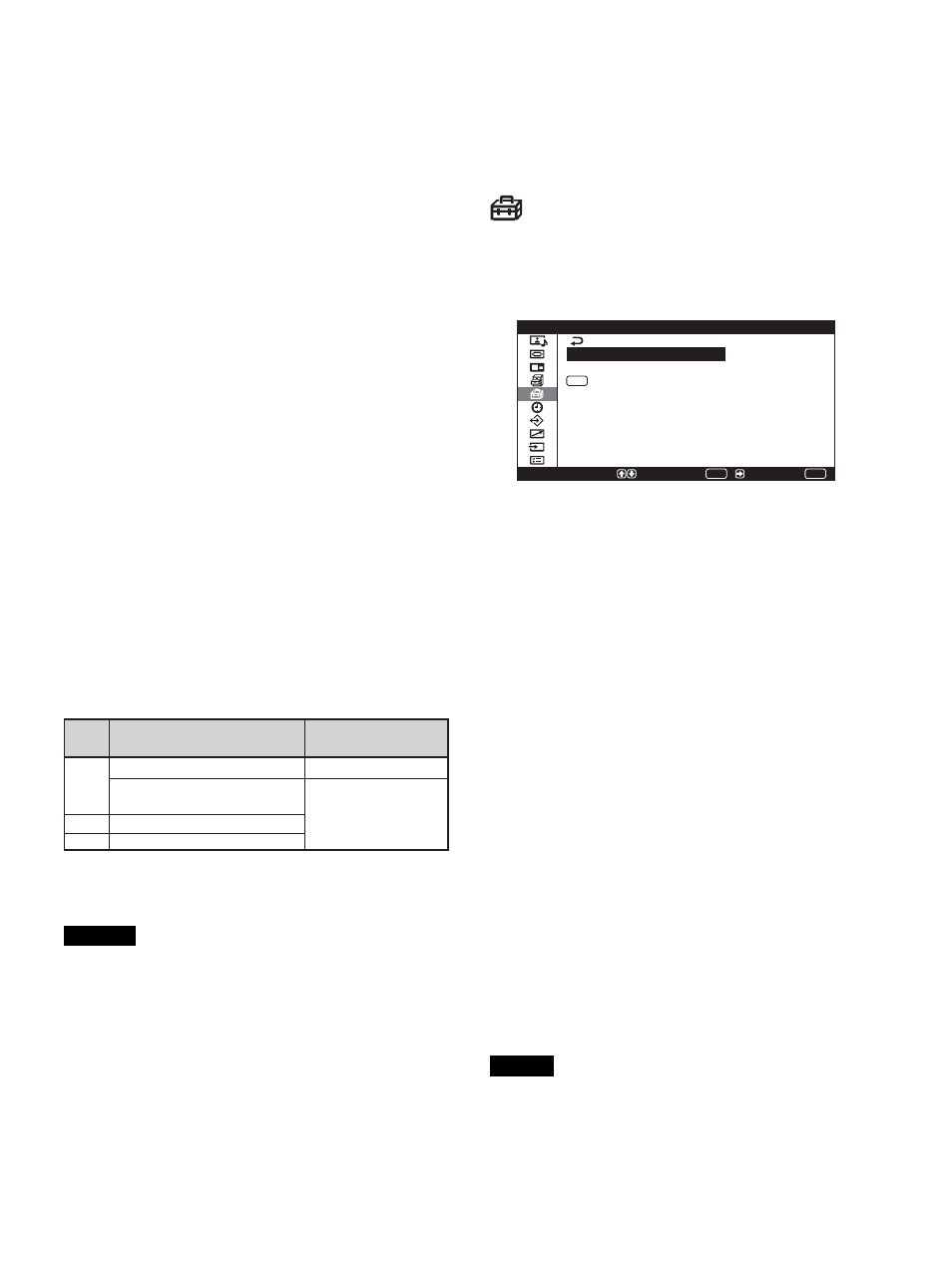 Menü anfangseinstellungen | Sony PFM-42X1S User Manual | Page 185 / 376
