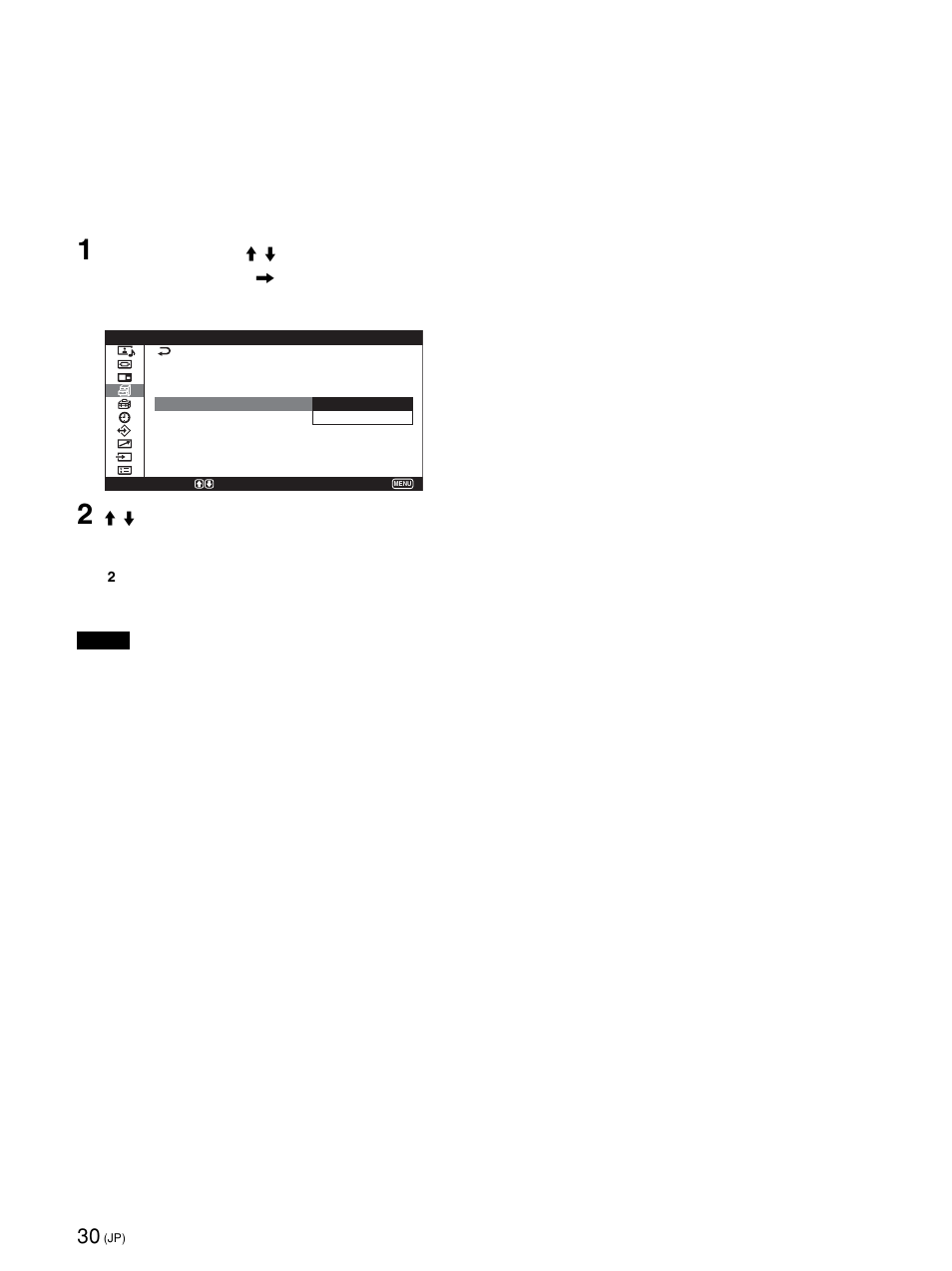 入力信号と画質モードの情報とディス プレイの設定状態の表示について | Sony PFM-42X1S User Manual | Page 30 / 376