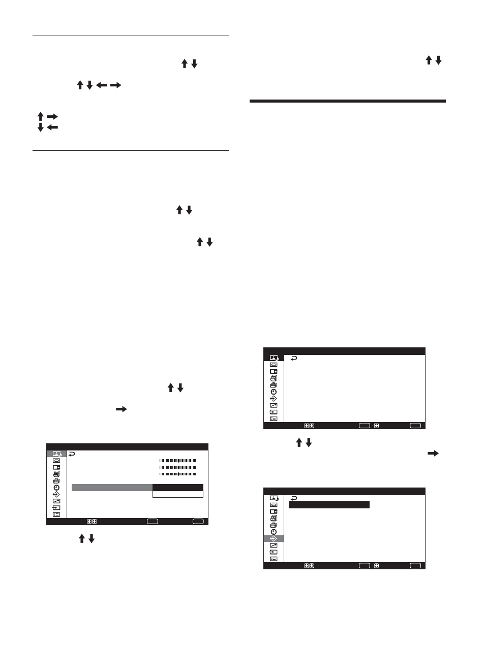 Utilizzo della funzione di memoria, Memorizzazione dell’impostazione corrente, Bilanciamento | Surround | Sony PFM-42X1S User Manual | Page 309 / 376