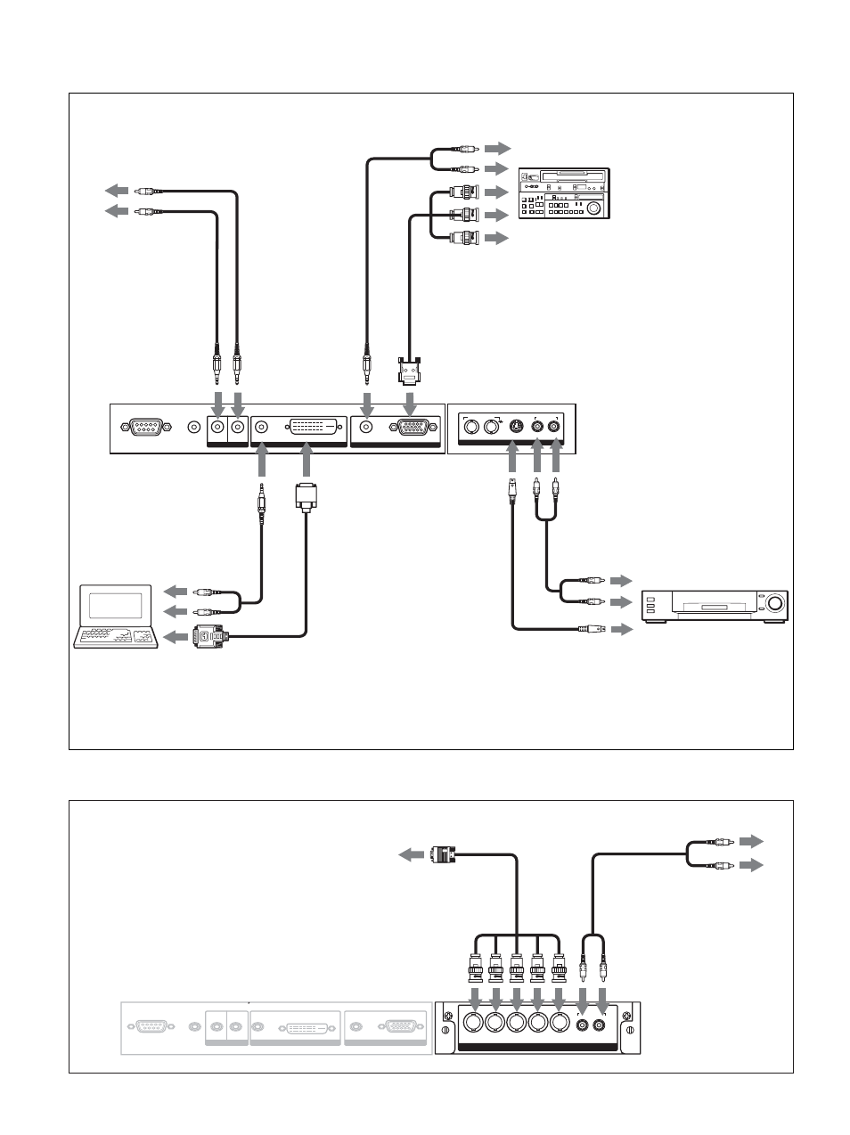 Connection example, Connections | Sony PFM-42X1S User Manual | Page 72 / 376