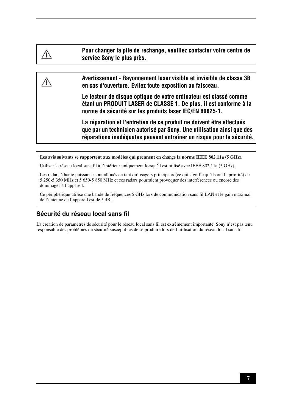 Sony VGN-NW100Y User Manual | Page 7 / 24