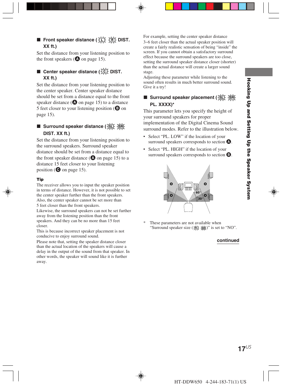 Sony HT-DDW650 User Manual | Page 17 / 48