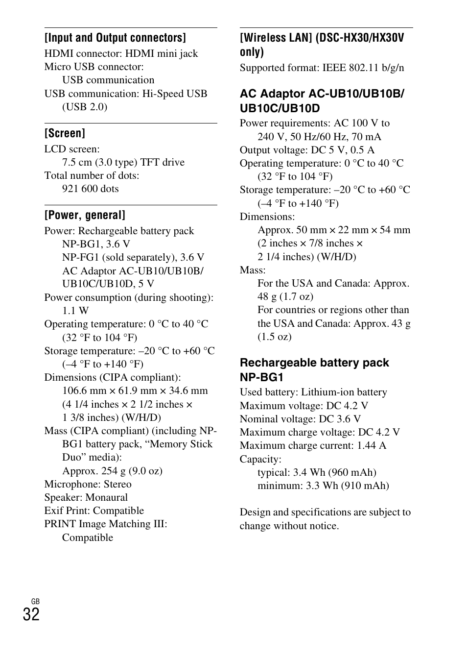 Sony DSC-HX30V User Manual | Page 32 / 68
