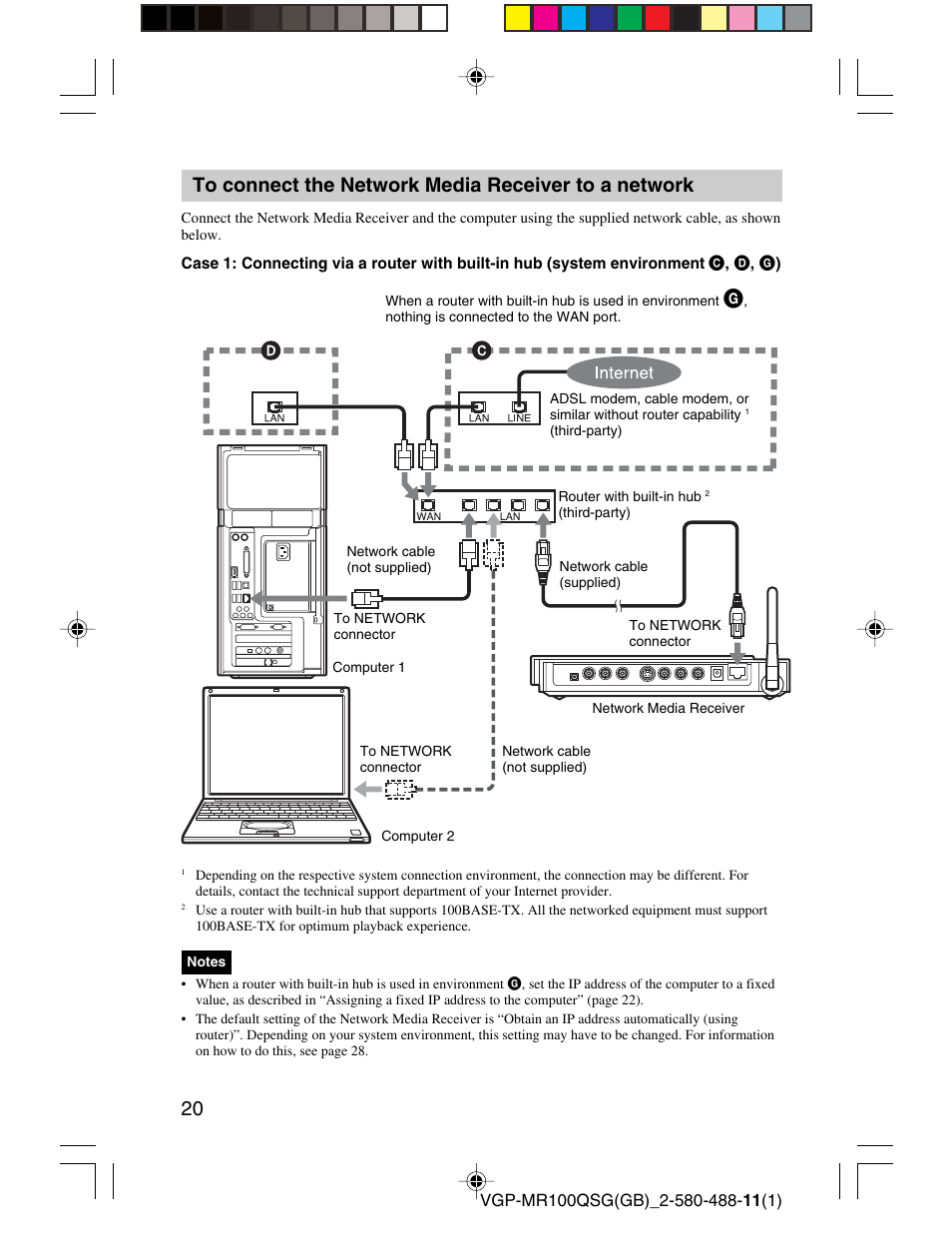 Sony VGP-MR100U User Manual | Page 20 / 143